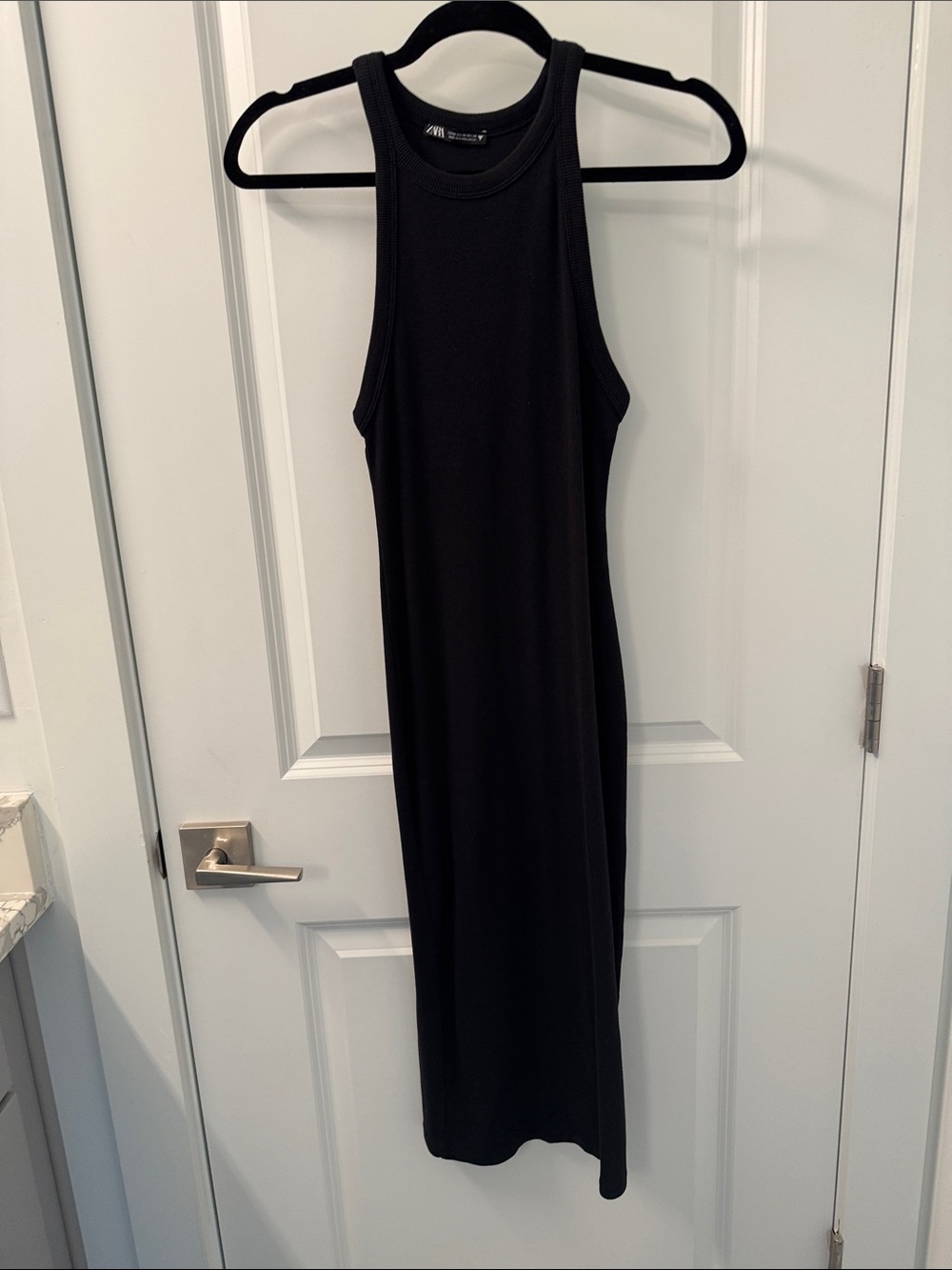 Zara Black Sleeveless Bodycon Dress